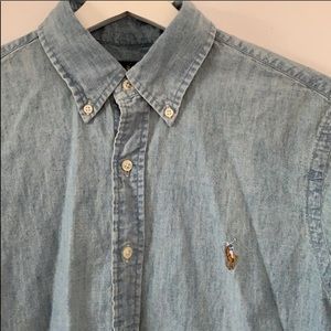 Denim Polo Ralph Lauren Button Down Shirt
